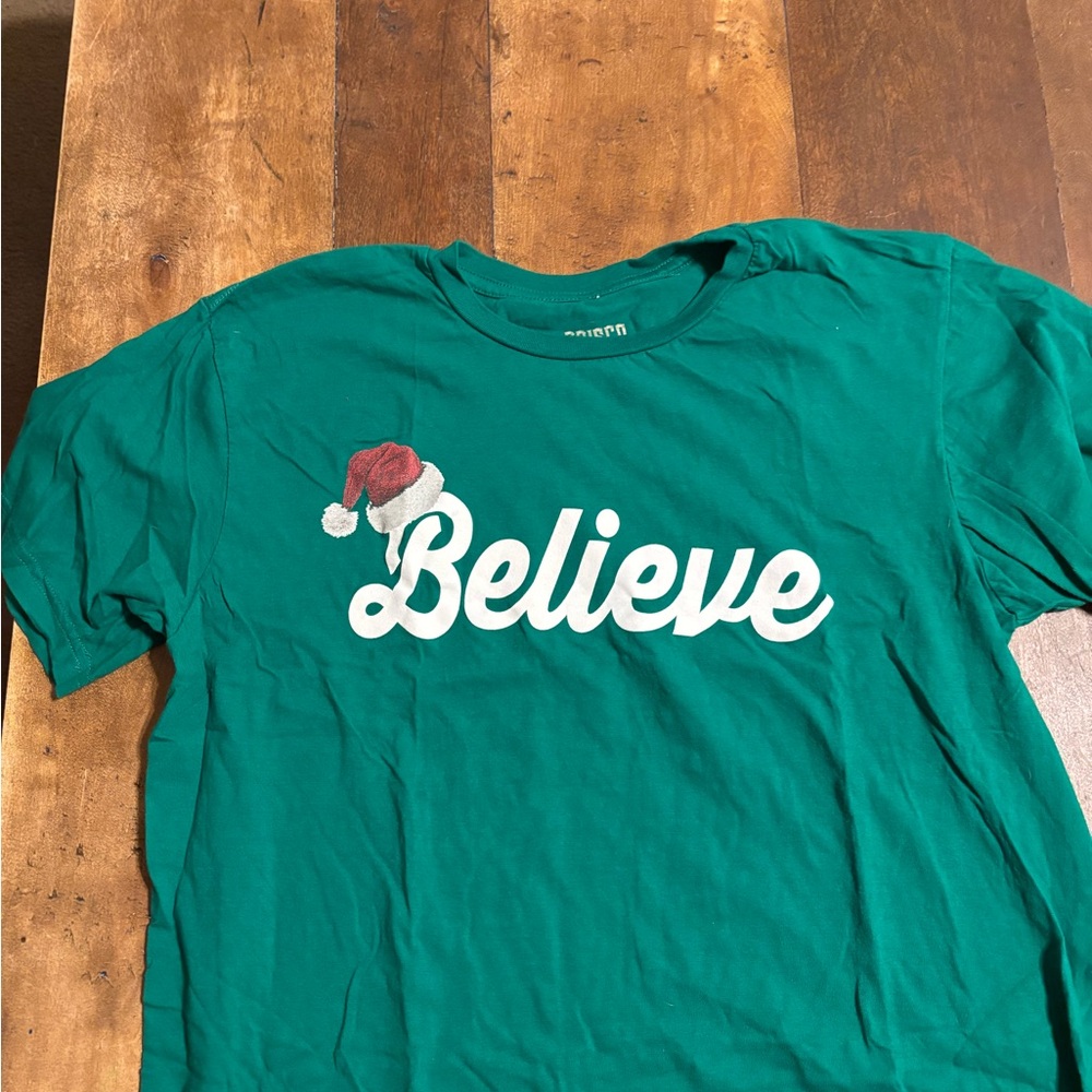 Green 'Believe' Women's Short Sleeve Tee